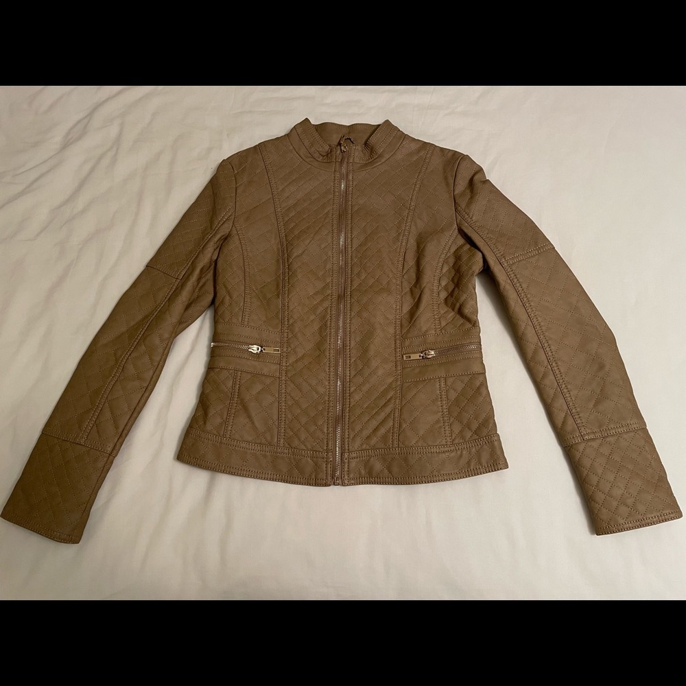 Faux leather jacket